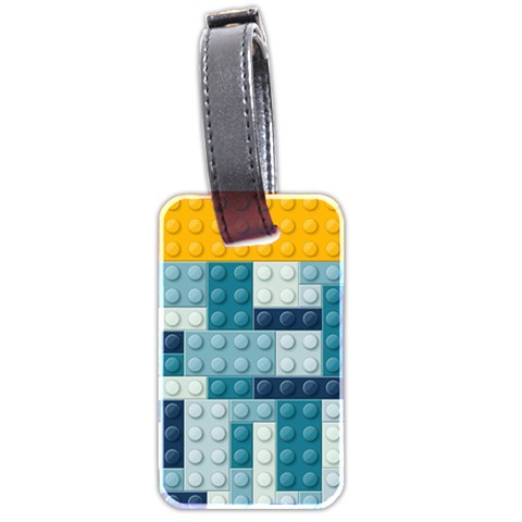 Lego, Background, Dots Luggage Tag (two sides) from ArtsNow.com Front