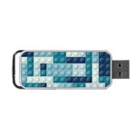 Lego, Background, Dots Portable USB Flash (One Side)