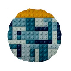 Lego, Background, Dots Standard 15  Premium Round Cushions from ArtsNow.com Front