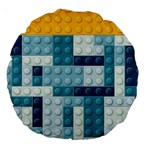 Lego, Background, Dots Large 18  Premium Round Cushions