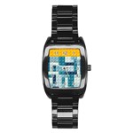 Lego, Background, Dots Stainless Steel Barrel Watch