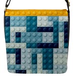 Lego, Background, Dots Flap Closure Messenger Bag (S)