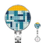 Lego, Background, Dots Stainless Steel Nurses Watch