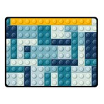 Lego, Background, Dots Two Sides Fleece Blanket (Small)