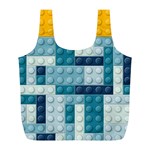 Lego, Background, Dots Full Print Recycle Bag (L)