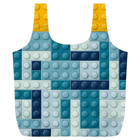 Lego, Background, Dots Full Print Recycle Bag (XL) from ArtsNow.com Front