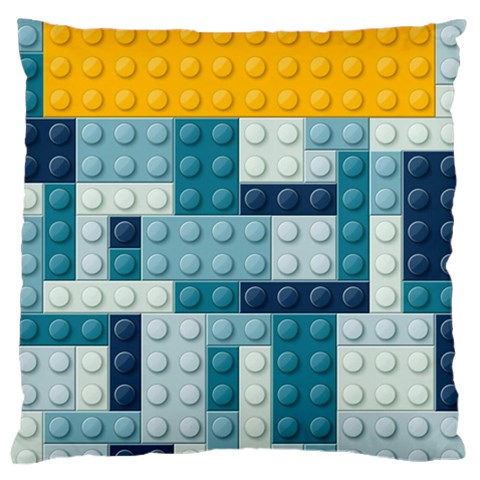 Lego, Background, Dots Large Premium Plush Fleece Cushion Case (One Side) from ArtsNow.com Front