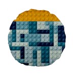 Lego, Background, Dots Standard 15  Premium Flano Round Cushions