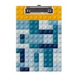 Lego, Background, Dots A5 Acrylic Clipboard