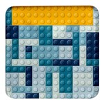 Lego, Background, Dots Square Glass Fridge Magnet (4 pack)