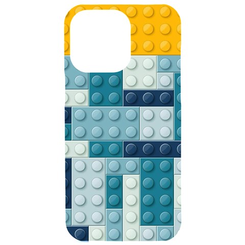 Lego, Background, Dots iPhone 15 Pro Max Black UV Print PC Hardshell Case from ArtsNow.com Front