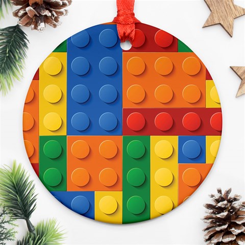 Lego, Constructor Ornament (Round) from ArtsNow.com Front