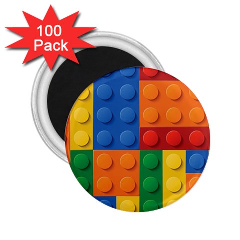 Lego, Constructor 2.25  Magnets (100 pack)  from ArtsNow.com Front