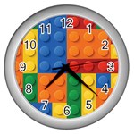 Lego, Constructor Wall Clock (Silver)