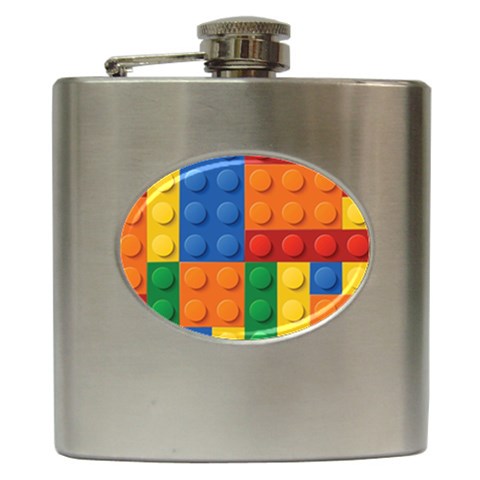 Lego, Constructor Hip Flask (6 oz) from ArtsNow.com Front