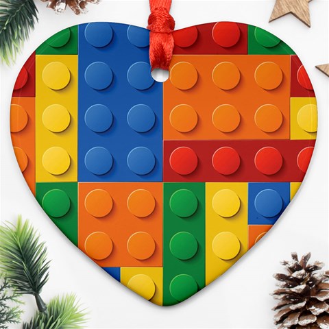 Lego, Constructor Heart Ornament (Two Sides) from ArtsNow.com Front