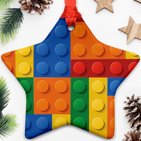 Lego, Constructor Star Ornament (Two Sides) from ArtsNow.com Back