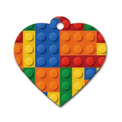 Lego, Constructor Dog Tag Heart (Two Sides) from ArtsNow.com Front