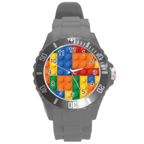 Lego, Constructor Round Plastic Sport Watch (L) from ArtsNow.com Front