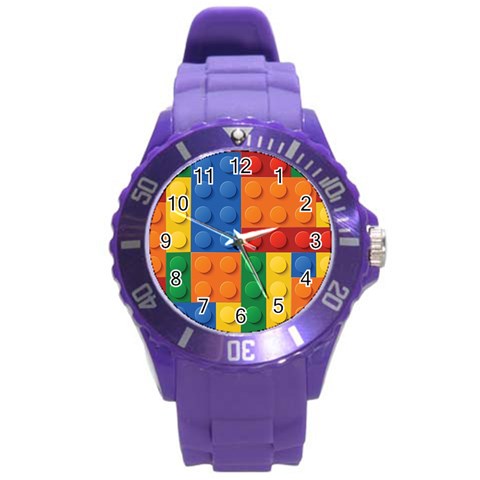 Lego, Constructor Round Plastic Sport Watch (L) from ArtsNow.com Front