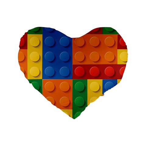 Lego, Constructor Standard 16  Premium Heart Shape Cushions from ArtsNow.com Front