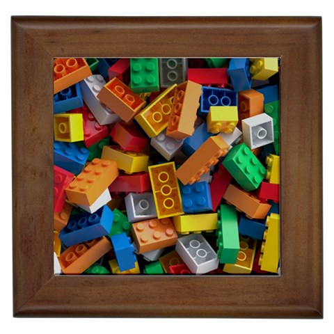 Lego, Toy Block, Colorfulness, Kids Framed Tile from ArtsNow.com Front