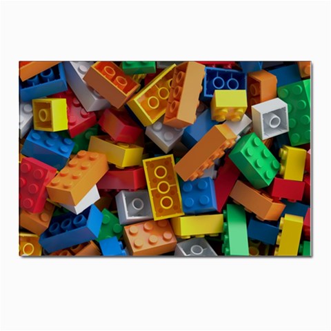 Lego, Toy Block, Colorfulness, Kids Postcards 5  x 7  (Pkg of 10) from ArtsNow.com Front