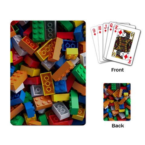 Lego, Toy Block, Colorfulness, Kids Playing Cards Single Design (Rectangle) from ArtsNow.com Back