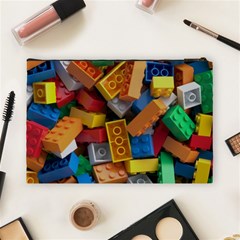 Lego, Toy Block, Colorfulness, Kids Cosmetic Bag (Large) from ArtsNow.com Back