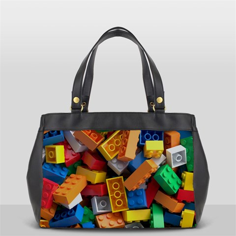 Lego, Toy Block, Colorfulness, Kids Oversize Office Handbag (2 Sides) from ArtsNow.com Front