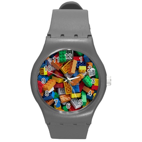 Lego, Toy Block, Colorfulness, Kids Round Plastic Sport Watch (M) from ArtsNow.com Front