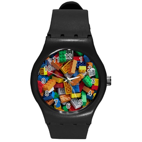 Lego, Toy Block, Colorfulness, Kids Round Plastic Sport Watch (M) from ArtsNow.com Front