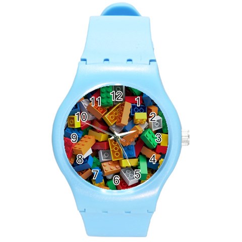 Lego, Toy Block, Colorfulness, Kids Round Plastic Sport Watch (M) from ArtsNow.com Front