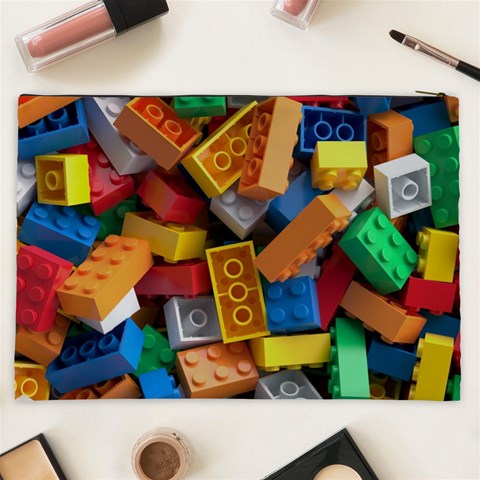 Lego, Toy Block, Colorfulness, Kids Cosmetic Bag (XXL) from ArtsNow.com Back