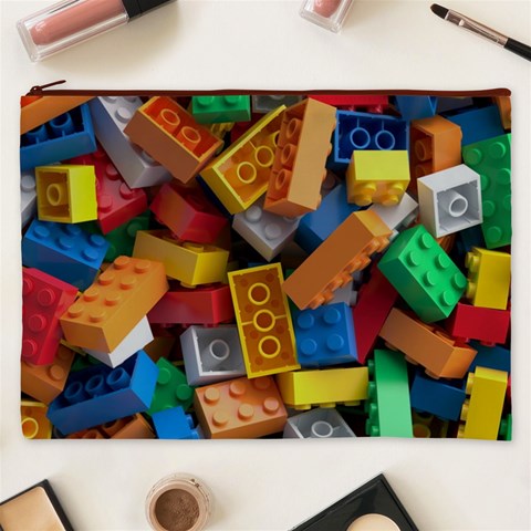 Lego, Toy Block, Colorfulness, Kids Cosmetic Bag (XXXL) from ArtsNow.com Front