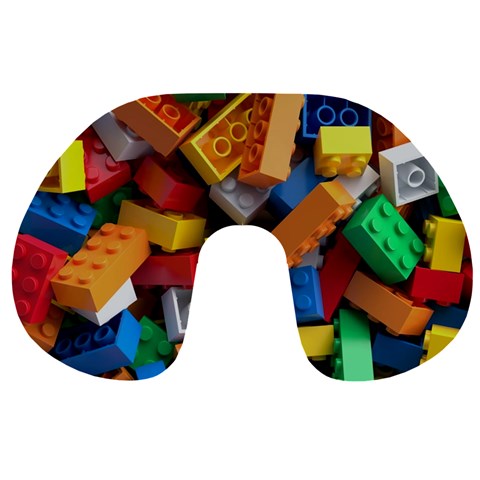 Lego, Toy Block, Colorfulness, Kids Travel Neck Pillow from ArtsNow.com Front