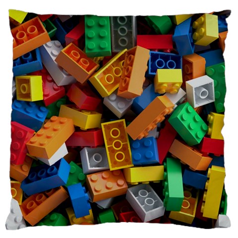 Lego, Toy Block, Colorfulness, Kids Standard Premium Plush Fleece Cushion Case (One Side) from ArtsNow.com Front