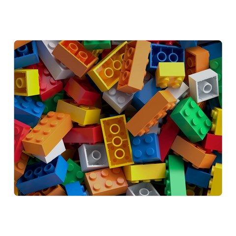 Lego, Toy Block, Colorfulness, Kids Two Sides Premium Plush Fleece Blanket (Mini) from ArtsNow.com 35 x27  Blanket Front