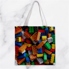 Lego, Toy Block, Colorfulness, Kids Zipper Grocery Tote Bag from ArtsNow.com Front