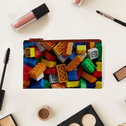 Lego, Toy Block, Colorfulness, Kids Cosmetic Bag (XS) from ArtsNow.com Front