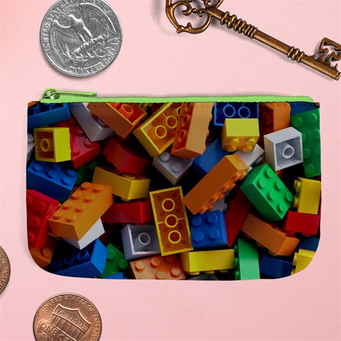 Lego, Toy Block, Colorfulness, Kids Large Coin Purse from ArtsNow.com Front