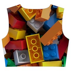 Lego, Toy Block, Colorfulness, Kids Trumpet Sleeve Cropped Top from ArtsNow.com Back