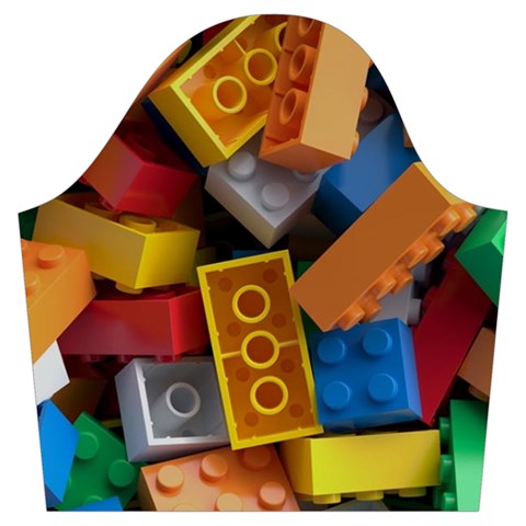 Lego, Toy Block, Colorfulness, Kids Trumpet Sleeve Cropped Top from ArtsNow.com Sleeve Right