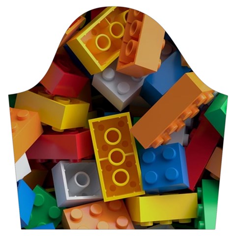 Lego, Toy Block, Colorfulness, Kids Trumpet Sleeve Cropped Top from ArtsNow.com Sleeve Left