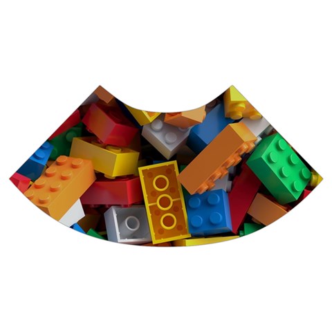 Lego, Toy Block, Colorfulness, Kids Trumpet Sleeve Cropped Top from ArtsNow.com Cuff Right