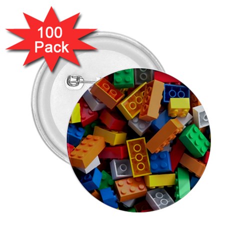 Lego, Toy Block, Colorfulness 2.25  Buttons (100 pack)  from ArtsNow.com Front