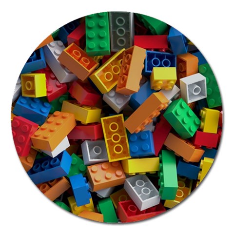 Lego, Toy Block, Colorfulness Magnet 5  (Round) from ArtsNow.com Front