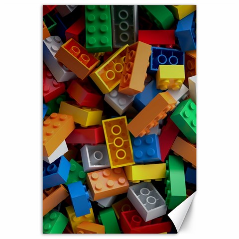 Lego, Toy Block, Colorfulness Canvas 24  x 36  from ArtsNow.com 23.35 x34.74  Canvas - 1