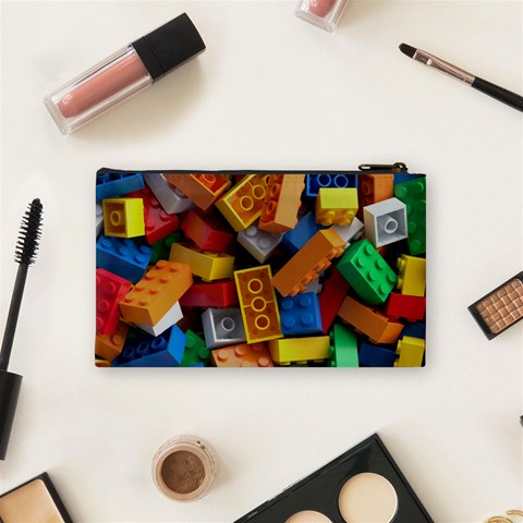 Lego, Toy Block, Colorfulness Cosmetic Bag (Small) from ArtsNow.com Back