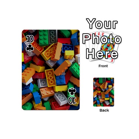 Lego, Toy Block, Colorfulness Playing Cards 54 Designs (Mini) from ArtsNow.com Front - Club10